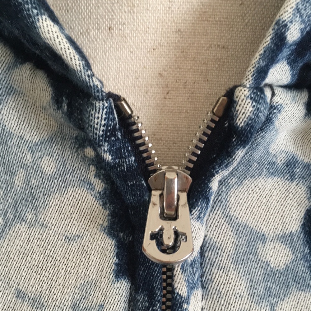 NEW True Religion Tie Dye hooded vest XS - Picture 10 of 11